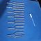 Clear crystal tuning forks one set with 7 music notes and strong packing